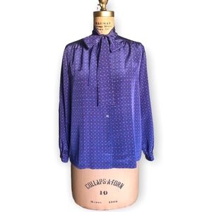 Vintage Pierre Balmain Button Down Silk Blouse